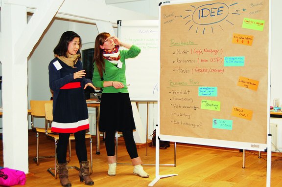 Gründungsseminar mit Stipendiatinnen des Studienförderwerks Klaus Murmann